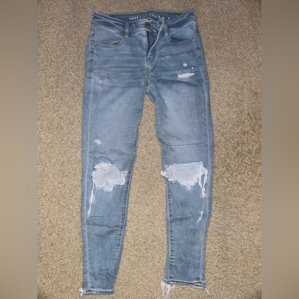 American Eagle Outfitters Light Blue Stretch Jeans